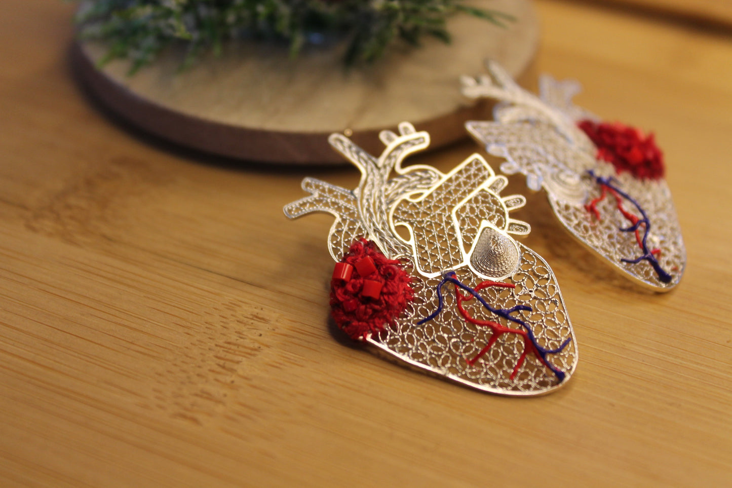 Aretes Corazon Abierto Maxi